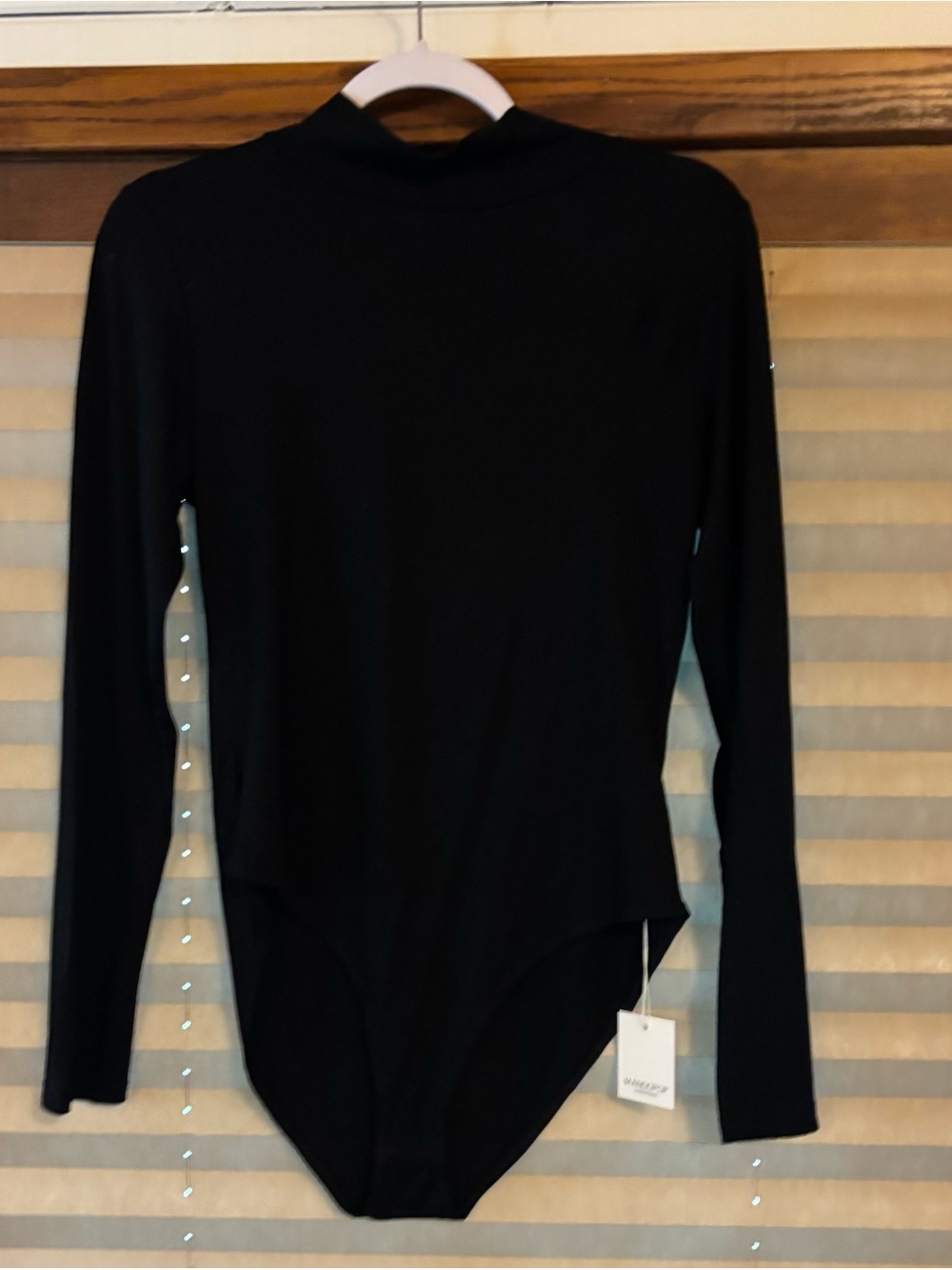 MangoPOP black mock turtle neck bodysuit